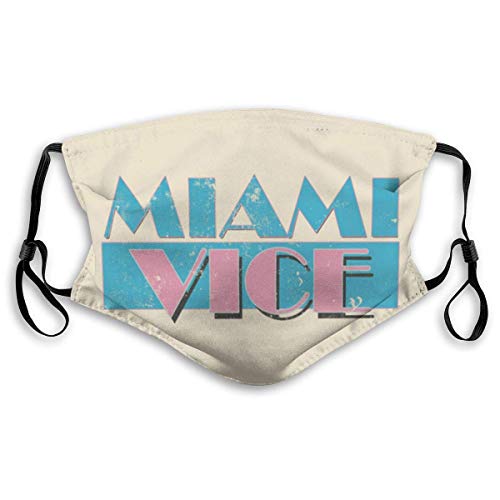 Decoración Facial Miami Vice con 6 Filtros Negro