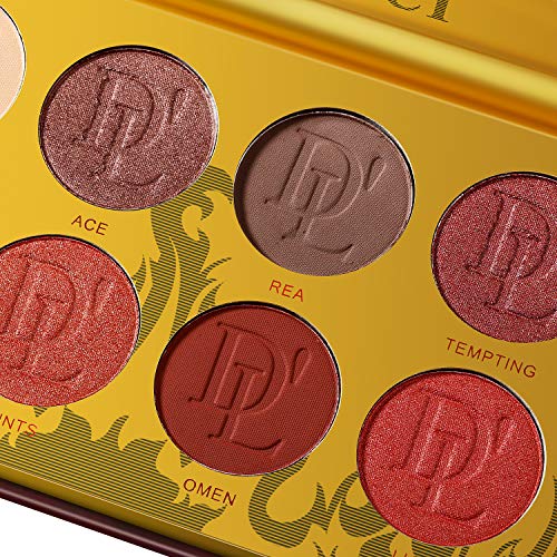 DE'LANCI Paleta de sombras de ojos, 12 colores de maquillaje Brillo mate de alta duración Brillo de larga duración Kit de maquillaje en polvo para las sombras de ojos