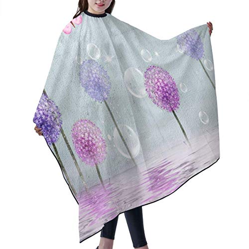 Delantal de peluquería con diseño de diente de león y mariposa, corte de pelo de peluquería, kit de babero para hombres y mujeres