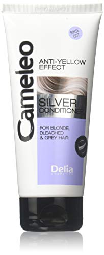 Delia cosmetics Acondicionador de plata para cabello blanqueado y gris