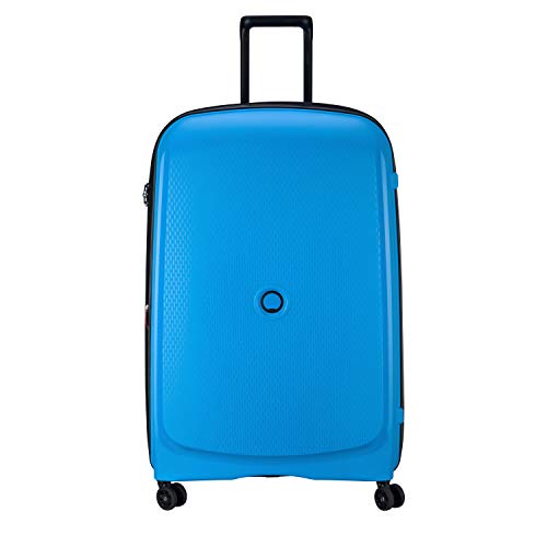 DELSEY Paris Belmont Plus Maleta, 82 cm, 123.3 litros, Azul Metalico