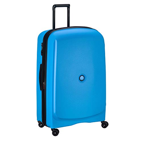 DELSEY Paris Belmont Plus Maleta, 82 cm, 123.3 litros, Azul Metalico