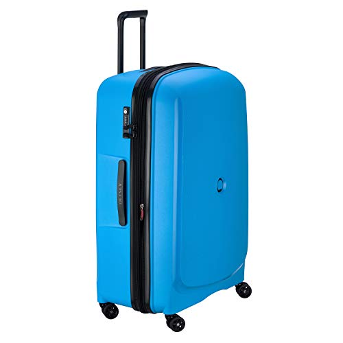 DELSEY Paris Belmont Plus Maleta, 82 cm, 123.3 litros, Azul Metalico