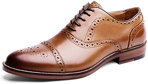 Desai Zapato Piel Brogue con Cordones Oxford para Hombre