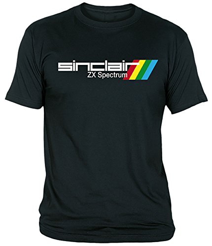 Desconocido Camiseta Sinclair ZX Spectrum Adulto/niño EGB ochenteras 80´s Retro (XL, Negro)