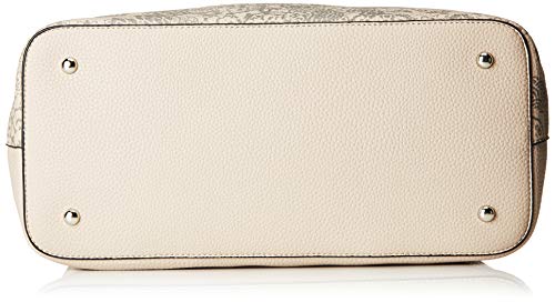 Desigual - Bag Double Gin_holbox Women, Shoppers y bolsos de hombro Mujer, Blanco (Rainy Day), 17x30.5x37 cm (B x H T)