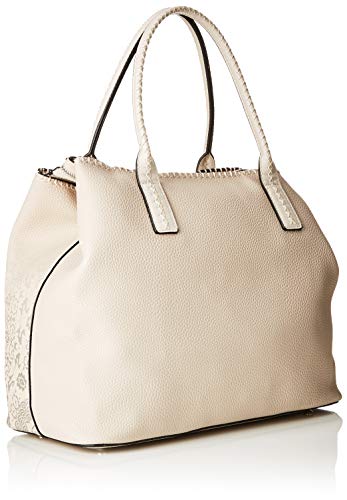 Desigual - Bag Double Gin_holbox Women, Shoppers y bolsos de hombro Mujer, Blanco (Rainy Day), 17x30.5x37 cm (B x H T)