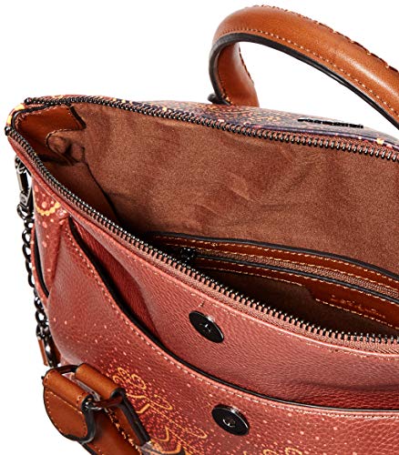 Desigual Bag Tekila Sunrise Loverty, Bolso Plegable para Mujer, Marrón (Cognac), 24 x 16 cm (B x H x T)
