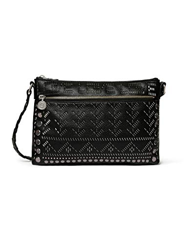 Desigual Bols_azabache Durban - Bolso bandolera (4 x 17,5 x 27,2 cm), color Negro, talla 4x17.5x27.2 cm (B x H x T)