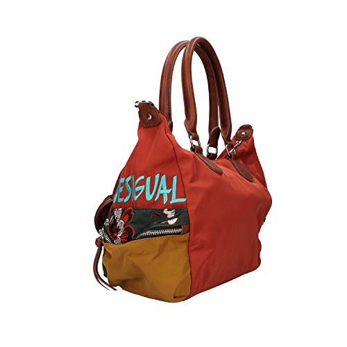 Desigual Bolso Rich Clementine London Talla: U Color: CUERO