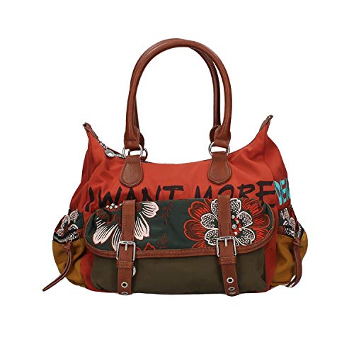 Desigual Bolso Rich Clementine London Talla: U Color: CUERO