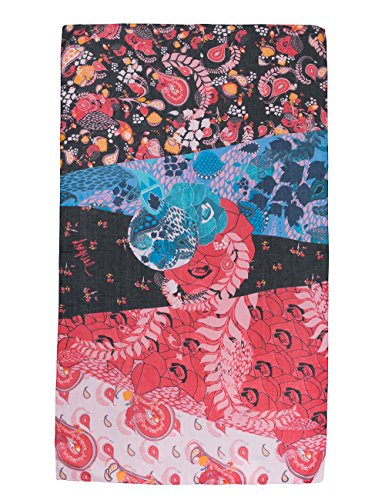 Desigual Foulard_California Fresh Bufanda, Negro (Black 2000), Talla única (Talla del fabricante: U) para Mujer