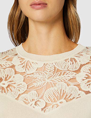 Desigual JERS_Ginebra Sudadera, Blanco, M para Mujer