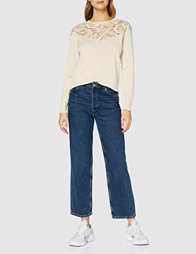 Desigual JERS_Ginebra Sudadera, Blanco, M para Mujer