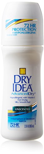 Desodorante antitranspirante e hipoalergénico Dry Idea Roll On (secado avanzado, sin perfume, 95 ml)