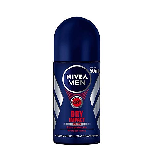 Desodorante en roll-on Nivea Men "Dry Impact Plus", antitranspirante, 6 unidades (6 x 50 ml)