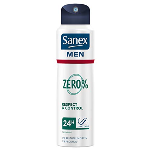 Desodorante spray para hombres Sanex Men Zero% Respect & Control de Olor 24H sin aluminio 200ml