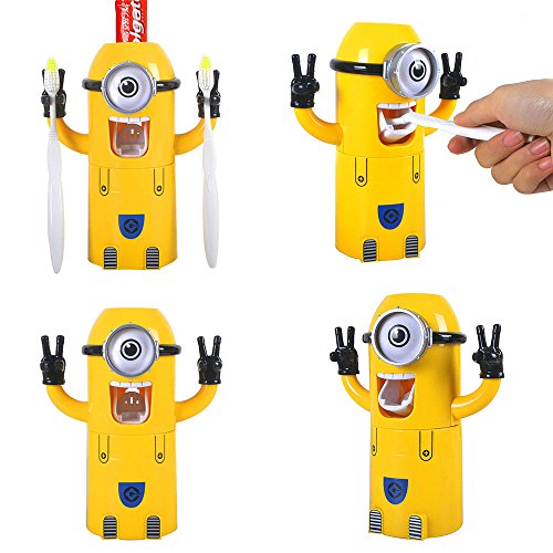 Despicable Me Minion Ich einfach Unverbesserlich - Dispensador automático de pasta de dientes con taza de lavado