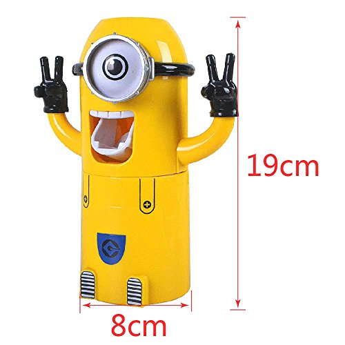 Despicable Me Minion Ich einfach Unverbesserlich - Dispensador automático de pasta de dientes con taza de lavado