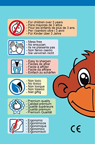 Detalles para Niños Partituki. 20 Cajas de 7 Ceras de Colores. Regalitos y Detalles Fiestas Infantiles. Con Certificado CE de no Toxicidad