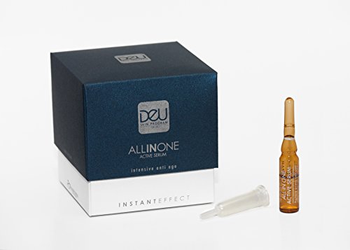 DEU All in One Active Serum – Intensivo Tratamiento Antienvejecimiento con sofortigem plancha de, Antiarrugas de y straffungs Efecto; con ácido hialurónico y extracto de algas.