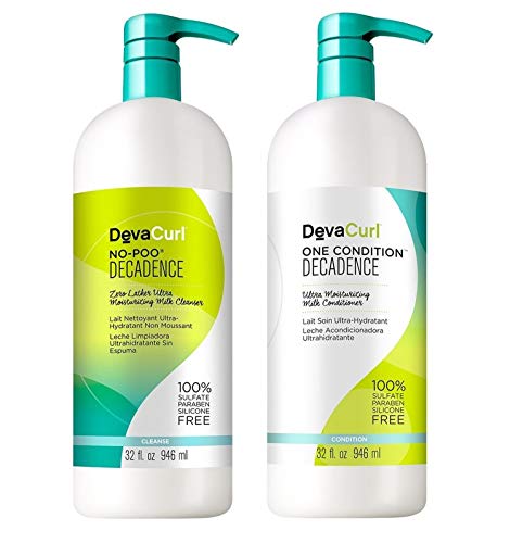 devacurl Decadence – una de las condiciones 32 oz + no-poo 32oz – Duo