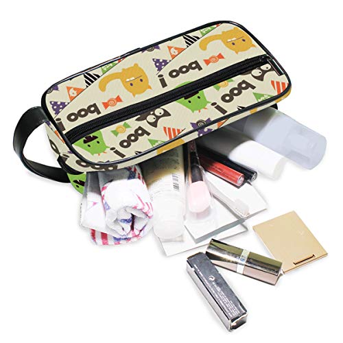 DEZIRO Hallowmas Demon - Neceser portátil para viaje, impermeable, organizador de maquillaje, bolsa de cosméticos para mujeres y niñas