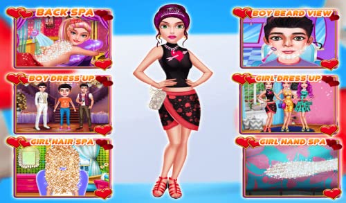 día de san valentín: salón de maquillaje de belleza