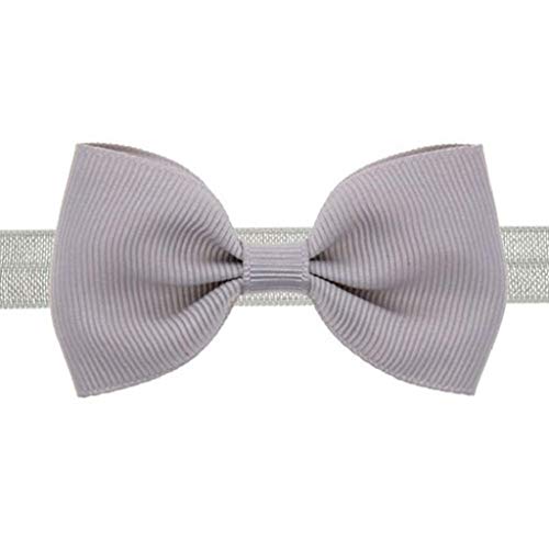Diademas Bebe Niña,SHOBDW Elásticas Niños Pequeños Niñas Mini Diadema De Bowknot Baby Headbands Turban Knot Cute Cintas para el pelo Bebe Niña Recien Nacida,Gris