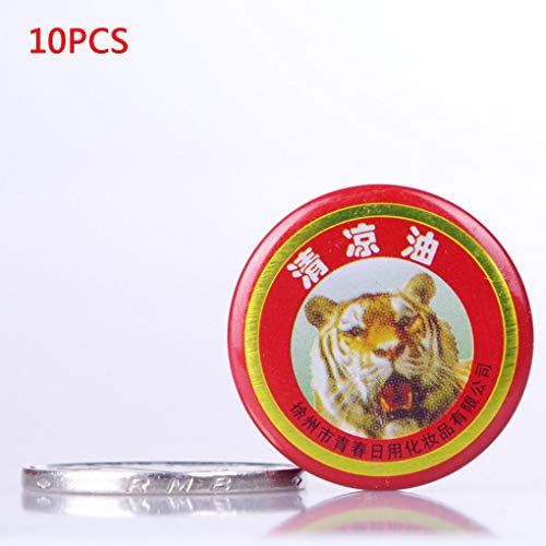 Diamoen 5 / 10pcs Bálsamo de Tigre Muscle Alivio del Dolor Ungüento de Masaje Rojo Blanco Rub Dolores