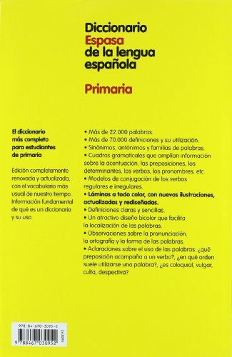 Diccionario Espasa de Primaria (DICCIONARIOS LEXICOS) - 9788467030952