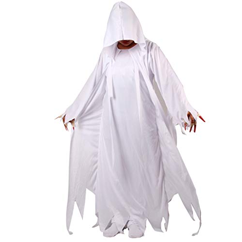 Disfraz de fantasma, accesorios para disfraces de Halloween, cicatrices, uñas postizas, pelucas de sangre, horrorizadas, para cosplay, para hombres y mujeres A