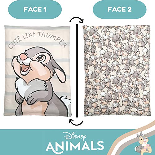 Disney Bambi Klopfer - Juego de cama (2 piezas, 100 x 135 cm, 40 x 60 cm, 100% algodón), diseño de Bambi Klopfer