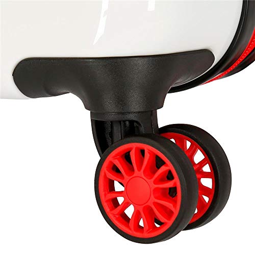 Disney Maleta de cabina Enjoy The Day, color Blanco/Rojo