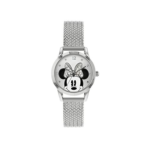 Disney Reloj Análogo clásico para Mujer de Cuarzo con Correa en Acero Inoxidable MN8008