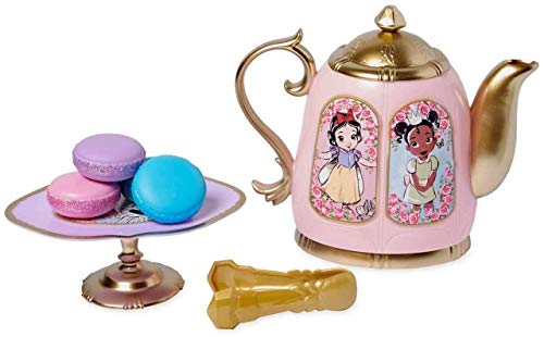 Disney Set de Juego Hora del Té Colección Animators Store - Conjunto de 19 Piezas – Fingir Jugar – (Ariel, Bella, Aurora, Cenicienta, Vaiana y Muchas más)