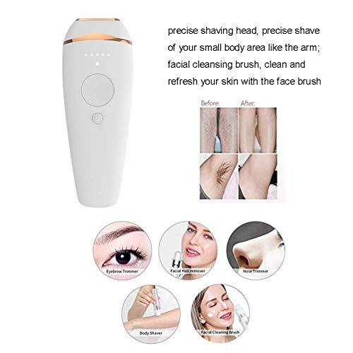 Dispositivo De Depilación Ipl 300000 Lightnings Dispositivo De Depilación Láser Sin Dolor Dispositivo De Depilación para Cuerpo, Cara, Bikini Y Antebrazos Áreas Sensibles