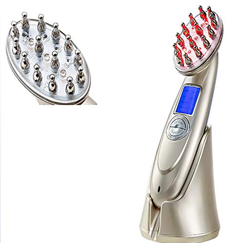 Dispositivo para el tratamiento de la pérdida del cabello, láser + terapia con luz LED, cepillo para el nuevo crecimiento del cabello, masajeador anti de la cabeza para la pérdida del cabello