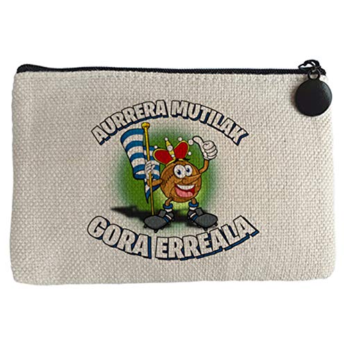 Diver Bebé Monedero parodia de la mascota de fútbol de San Sebastian el equipo txuri urdin - Beige, 15 x 10 cm