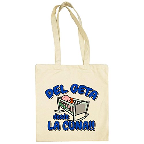 Diver Camisetas Bolsa de tela del Geta desde la cuna Getafe fútbol - Beige, 38 x 42 cm