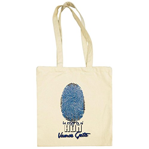 Diver Camisetas Bolsa de tela lo tengo en mi ADN Getafe fútbol - Beige, 38 x 42 cm