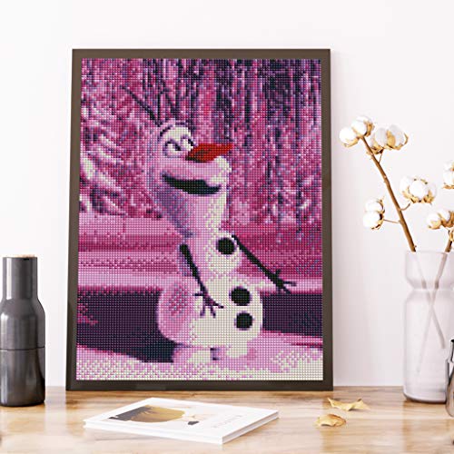DIY 5D Diamante Cuadrado Accesorios de pintura para adultos, pintura por número Navidad Kit de punto de cruz bordado navidad muñeco de nieve decoración de pared pegatinas hogar decoración 30 x 40 cm