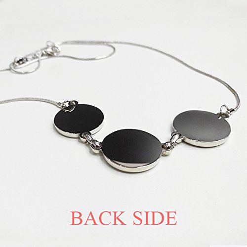 DIYthinker Pintado a Mano británica autobús Londres Ojos Big Ben Londres Reino Unido Forma Redonda Colgante Collar Joyas con Cadena decoración Regalo