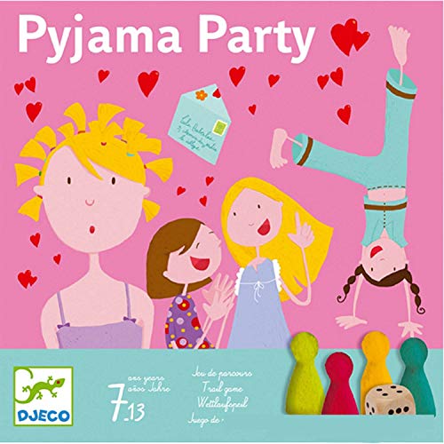 DJECO- Juegos de acción y reflejosJuegos educativosDJECOJuego Pijama Party, Multicolor (15)