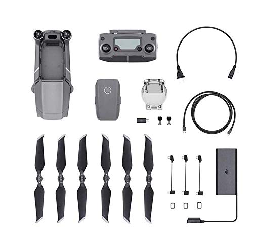 DJI Mavic 2 Zoom Drone + Fly More Combo - Kit de Accesorios Incluido con el Drone, 2 Baterías de Vuelo, Cargador para el Coche, Puerto de Carga, Adaptador de Batería a Batería Externa, Hélices, Bolsa