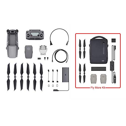 DJI Mavic 2 Zoom Drone + Fly More Combo - Kit de Accesorios Incluido con el Drone, 2 Baterías de Vuelo, Cargador para el Coche, Puerto de Carga, Adaptador de Batería a Batería Externa, Hélices, Bolsa