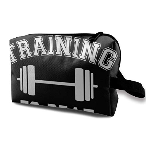 DJNGN Estuche de maquillaje Estuche cosmético Entrenamiento para vencer a Garou One Punch Man Bolsa multifuncional Kit de viaje Bolsa de almacenamiento