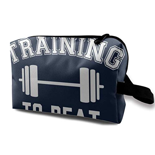 DJNGN Estuche de maquillaje Estuche cosmético Entrenamiento para vencer al hombre Masters of the Universe Bolsa multifuncional Kit de viaje Bolsa de almacenamiento