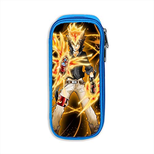 DJNGN Mujeres Hombres Estuche para lápices con cremallera de gran capacidad, Katekyo Hitman Reborn Personaje de anime Sawada Tsuyoshi Art Wallpaper Bolsa de maquillaje Organizador de almacenamiento L