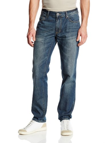 DKNY Jeans Bleecker Jean para hombre en gris lavado al polvo 76,2 cm - - 38W x 30L